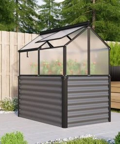 Vitavia Hochfrühbeet Paris 83,1 X 119 X 71,9 Cm Schwarz 4 Mm Hohlkammerplatten