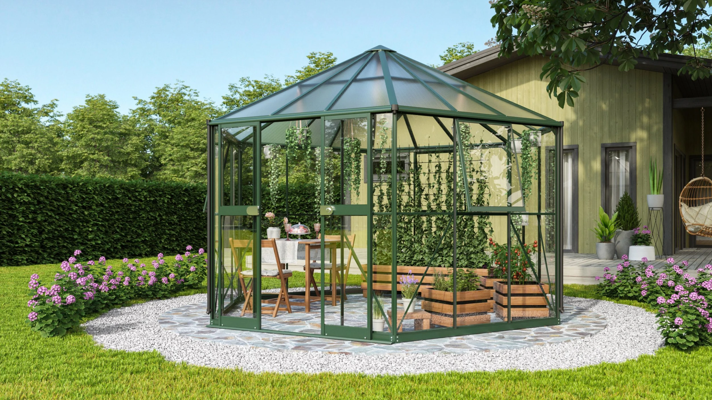 Vitavia Gewächshaus Pi 9000 383 x 333 cm smaragd 3 mm Sicherheitsglas Vitavia Gewächshaus Pi 9000 383 X 333 Cm Smaragd 3 Mm Sicherheitsglas -Vitavia Speichern 4005717225315 scaled