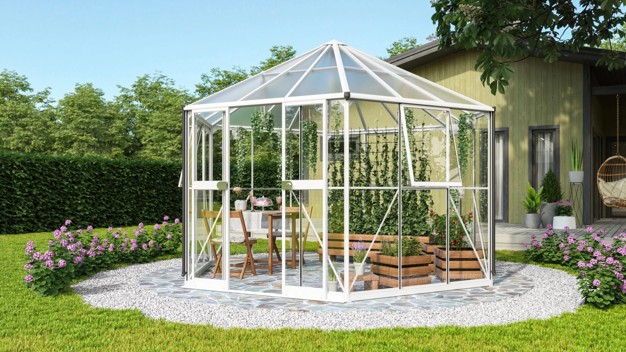 Vitavia Gewächshaus Pi 9000 383 x 333 cm weiß 3 mm Sicherheitsglas Vitavia Gewächshaus Pi 9000 383 X 333 Cm Weiß 3 Mm Sicherheitsglas -Vitavia Speichern 4005717227135 scaled