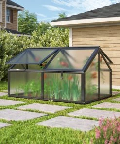 Vitavia Hochfrühbeet Zola 89 X 124 X 71 Cm 4 Mm Hohlkammerplatten Schwarz