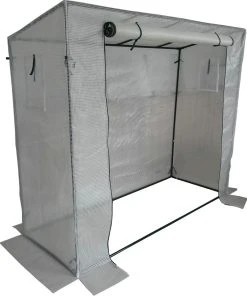 TrendLine Folien-Tomatenhaus 1,98 X 0,75 M, Höhe 1,55 / 1,69 M