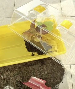 Floraworld Indoor-Gewächshaus Gelb 38 X 24 X 18,5 Cm