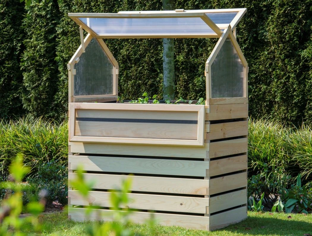 Dobar großes Frühbeet "Hathi" 100 x 70 x 130 cm Dobar Großes Frühbeet "Hathi" 100 X 70 X 130 Cm -Vitavia Speichern 4055894583906 90000565