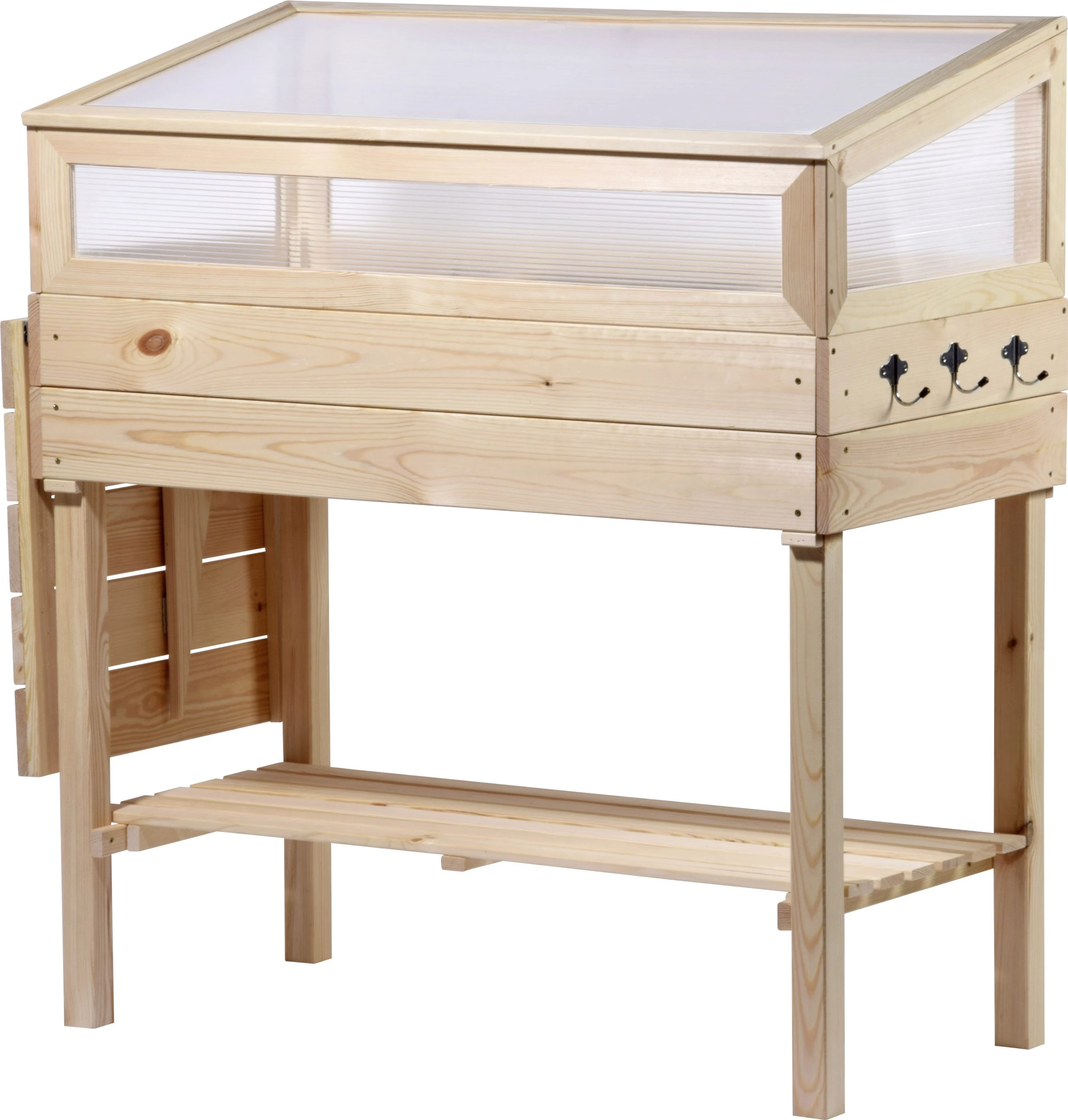 Dobar Erhöhtes Frühbeet mit Tisch & Haken transparent Kiefer 150 x 50 x 107 cm Dobar Erhöhtes Frühbeet Mit Tisch & Haken Transparent Kiefer 150 X 50 X 107 Cm -Vitavia Speichern 4055894583951 3180558 scaled