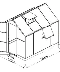 Westmann Gewächshaus Dorado 252 X 190 X 214 Cm