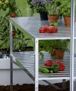 Vitavia Alutisch 121 X 54 X 76 Cm Aluminium 2 Ablagen