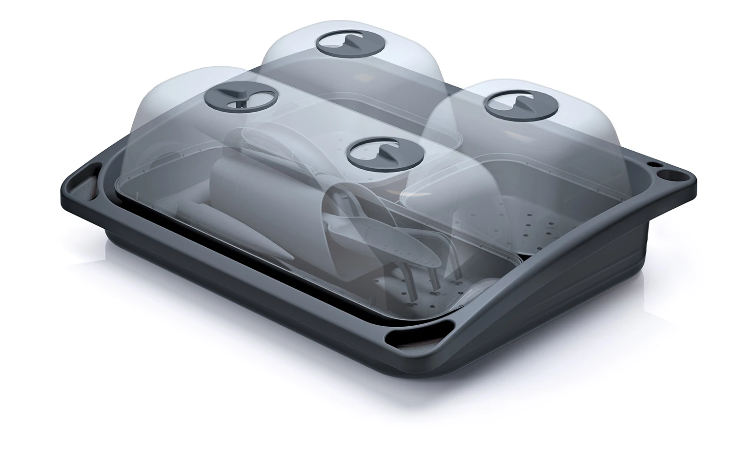 Prosperplast Mini-Gewächshaus-Set Respana 57,6 x 46 x 19 cm Prosperplast Mini-Gewächshaus-Set Respana 57,6 X 46 X 19 Cm -Vitavia Speichern 5905197288543