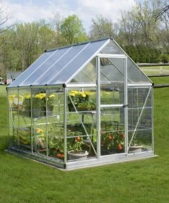 Palram Canopia Gewächshaus Hybrid 6X8 Silber 185 X 247 X 208 Cm