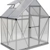 Palram Canopia Gewächshaus Hybrid 6X4 Silber 185 X 126 X 208 Cm -Vitavia Speichern 7290103110888 2138906