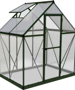 Palram Canopia Gewächshaus Hybrid 6X4 Grün 185 X 126 X 208 Cm