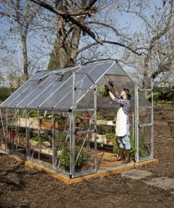 Palram Canopia Gewächshaus Balance 8X12 Silver 244 X 367 X 124 Cm